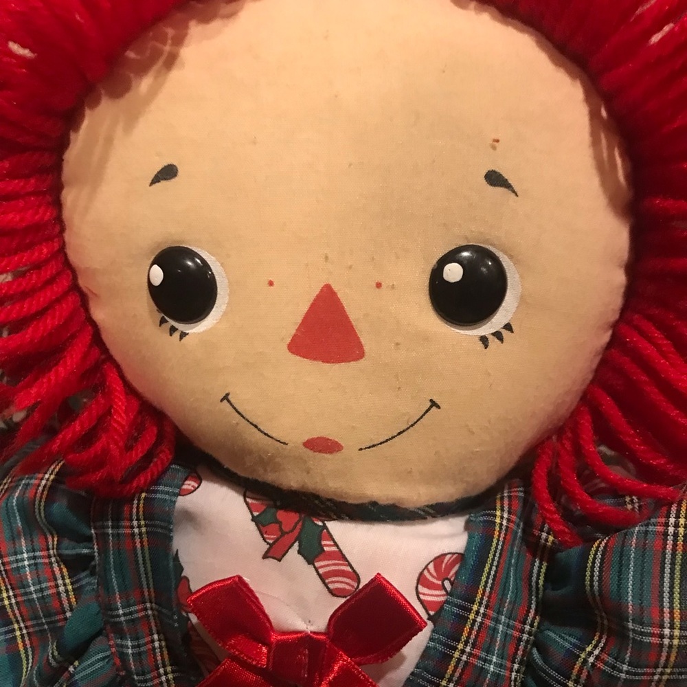CHRISTMAS DRESSED RAGGEDY ANN 14” DOLL - Picture 2 of 8